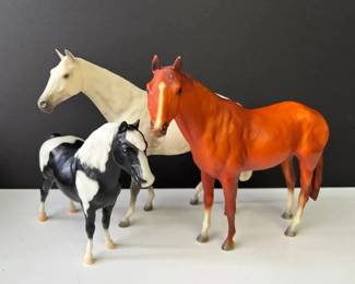 3 Breyer Horses * Stout Pony * Dapple Gray 1986 * Chestnut