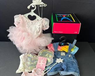 American Girl Doll Retired Sugar Plum Fairy Costume * AG Overalls Outfit