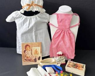 AMERICAN GIRL Doll Felicity Merriman Limited Edition Town Fair Apron Only * Limited Edition Cap