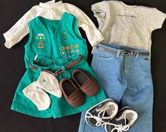 American Girl Doll Clothes Outfits * Girl Scouts * Jeans , Tee Shirt and Shoes