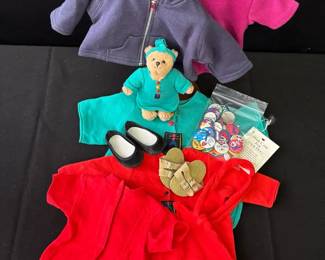 American Girl Doll Clothes * Little Bear * Buttons * Shoes