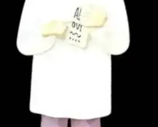 Glass Doctor Figurine On Speckled Base