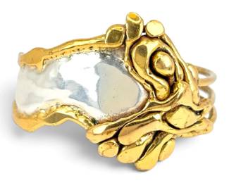 Tom McCaffrey TwoToned Brass Cuff Bracelet