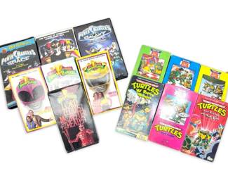 Teenage Mutant Ninja Turtle Power Ranger VHS Tapes