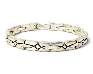 Sterling Silver 7.5 Mexican Bracelet 33g