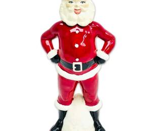 Ceramic Santa Claus Figure With Removable Head