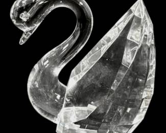 Crystal Swan Paper Weight
