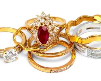 Swarovski, Park Lane, Avon Gold Toned Rings