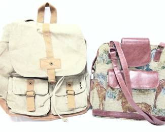 Mossimo Supply Co. Canvas Backpack Horse Tapestry Handbag