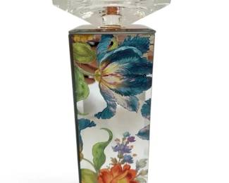 McKenzie Childs Floral Mirrored Candle Holder
