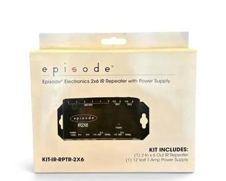 Episode Electronics 2x6 IR Repeater With Power Supply Model KITIRRPTR2x6 In Box, Unused
