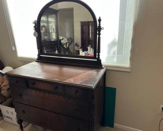 Antique dresser with mirror