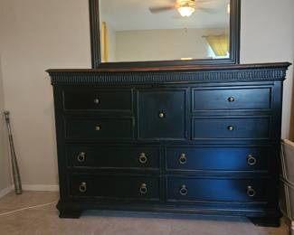 Dresser with mirror part of bedroom set