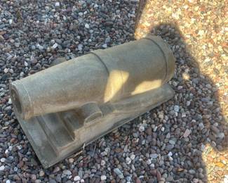 Cannon yard decor
