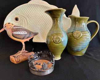 SW319Irish Ceramic Pictures, Mexican Ceramic Fish Platter And More