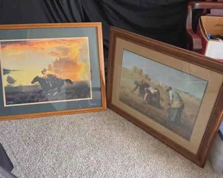 SW142Western Art Print And French Realistic Print