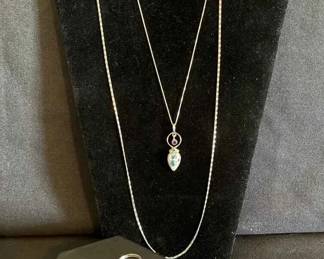 SW206VSterling Rings, Chains And Chain With Pendant