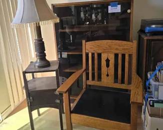 SW277Mid Century Armchair, Humidor Cabinet And Light