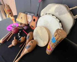 SW158Collection Of Handheld Musical Instruments