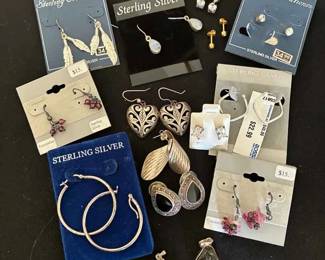 SW195VSterling Earrings And Pendants