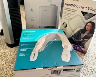 SW255Homedics Neck Massager, Levoit Humidifier, CVS Heat Wrap Fan