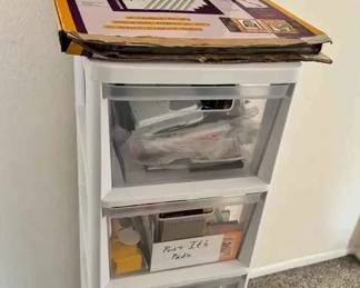 SW286Office Supplies Storage Tower with Supplies Scrapbook