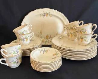 SW273VVintage Edwin M Knowles China Co., Sylvan Pattern