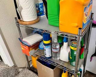 SW309Mystery Cleaning Supplies Cart