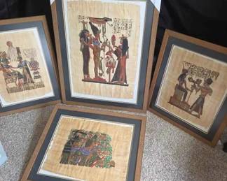 SW125Modern Egyptian Hand Painted Papyrus Prints