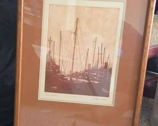 SW159Dana Harbor Origional Etching
