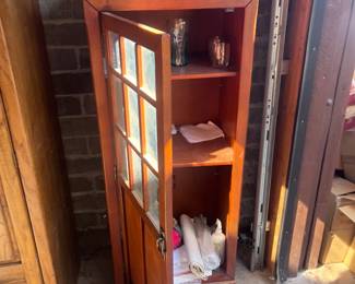 Narrow Glass Door Display Cabinet