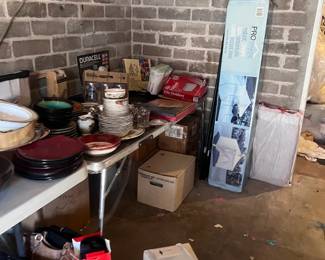 Platters And Dinnerware Display