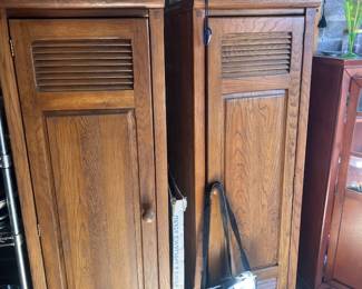 Louvered Door Storage Cabinets