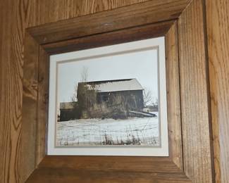 Winter Barn Photograph