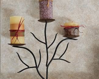 Wrought Iron Branch Candelabra