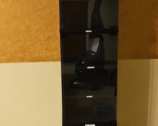 Media storage display towers, set of