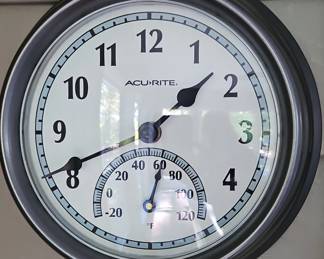AcuRite Outdoor Clock Thermometer