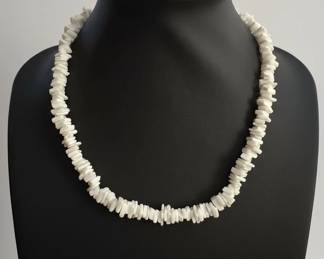 White Puka Shell Necklace