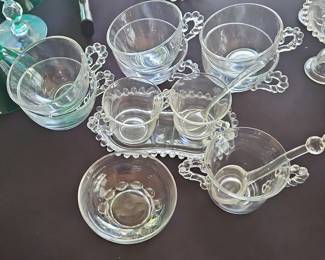 Imperial Candlewick Glass Set