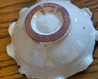 Ruffled Mexican Pottery Bowl second image