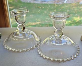 Imperial Glass Candlewick Candlesticks