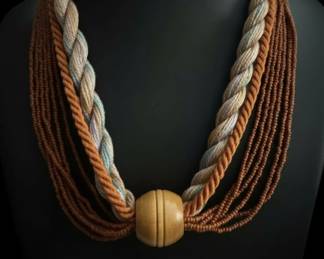 MultiStrand Beaded Rope Necklace