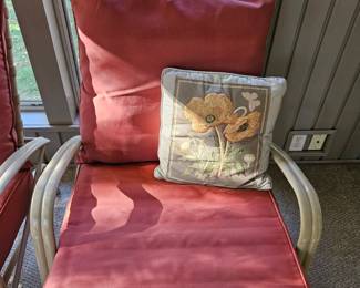Patio Chair and Ottoman Set second image