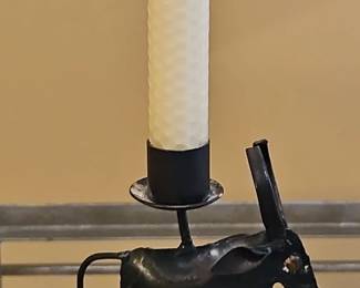 Metal Donkey Candle Holder
