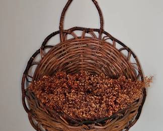 Woven Willow Wall Basket