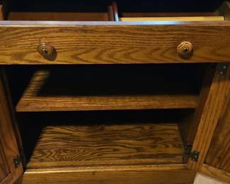 Vintage Oak Computer Desk third image