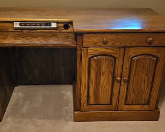 Vintage Oak Computer Desk