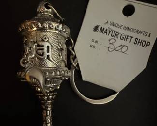 Tibetan Prayer Wheel Keychain