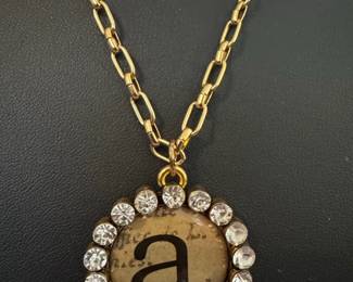 Initial Letter Pendant Necklace