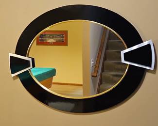 Art Deco Oval Mirror